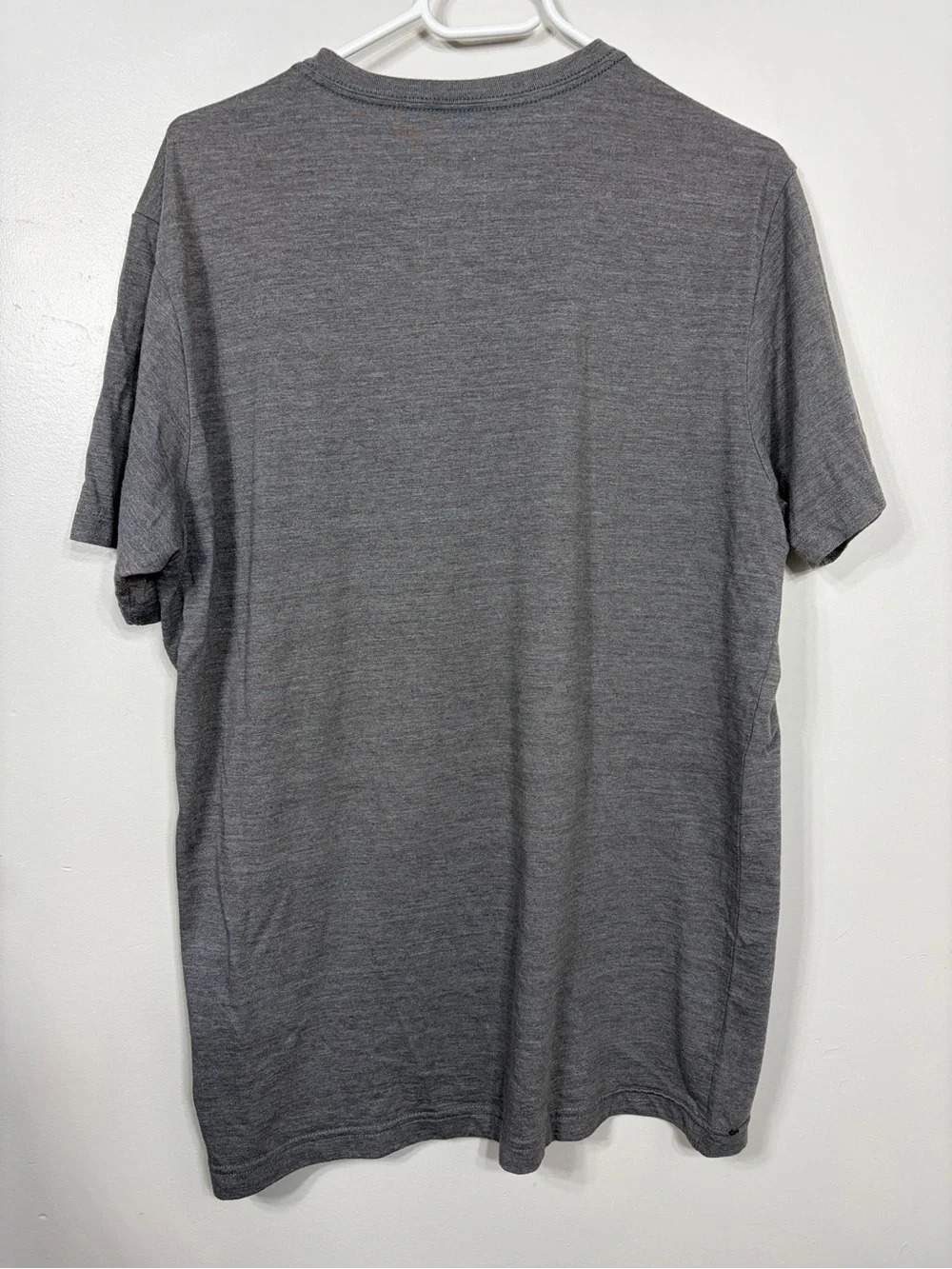 The North Face Men's Grey Graphic T-Shirt Red White Blue Logo Size Large